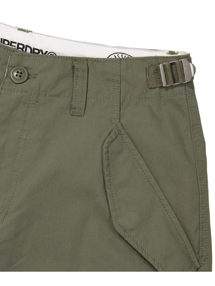 Широкие брюки из хлопка W SUPERDRY, Khaki — фото 4