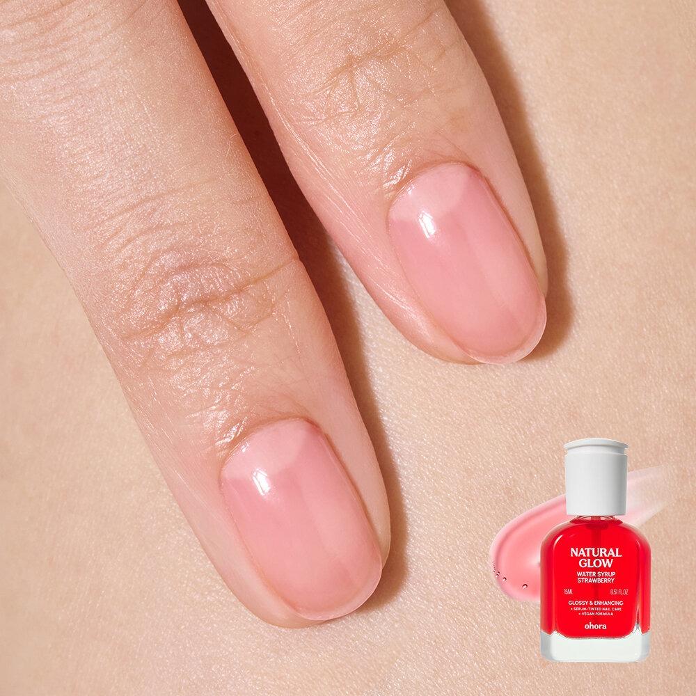 Укрепляющий гель-лак Ohora Natural Glow Glazed Line, Strawberry, 15 мл — фото 2