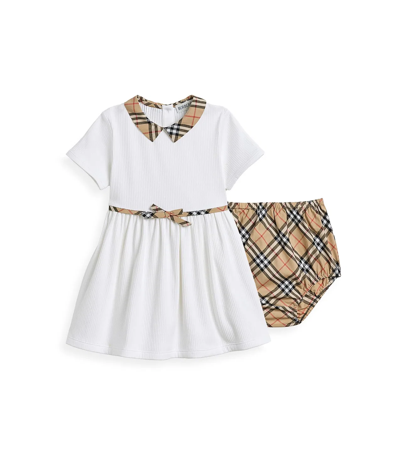 Платье Orla в клетку (для младенцев) Burberry Kids, White
