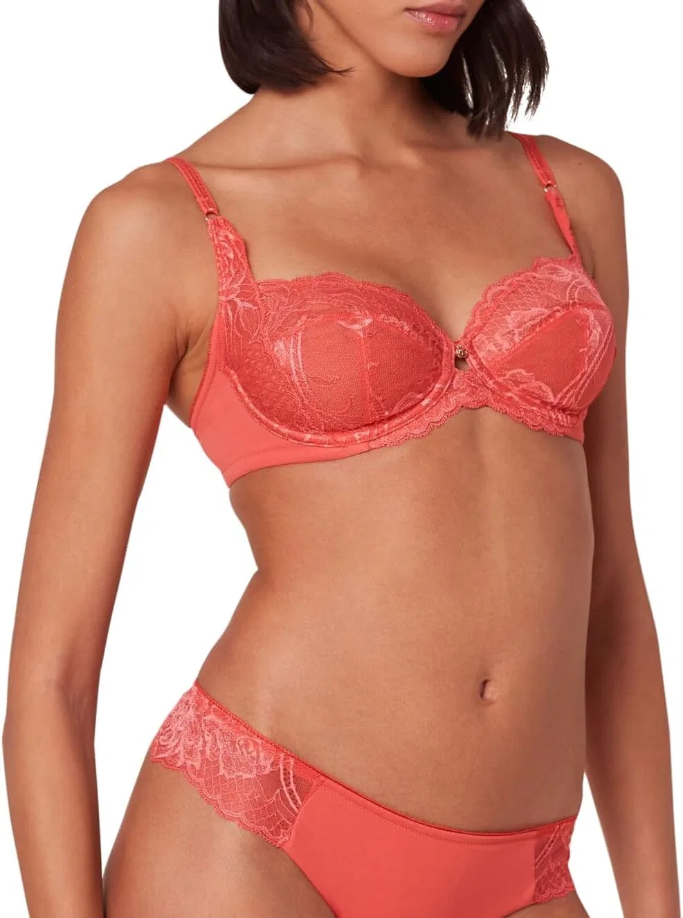 Бюстгальтер Push-Up Triumph Wild Peony Florale W, 75F, Deep Blush