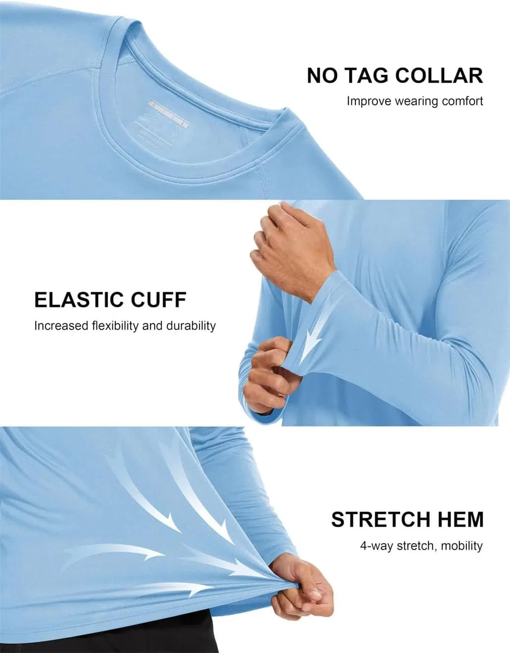 Мужская быстросохнущая футболка с длинным рукавом Sun Shirt Generic, 22 — фото 2