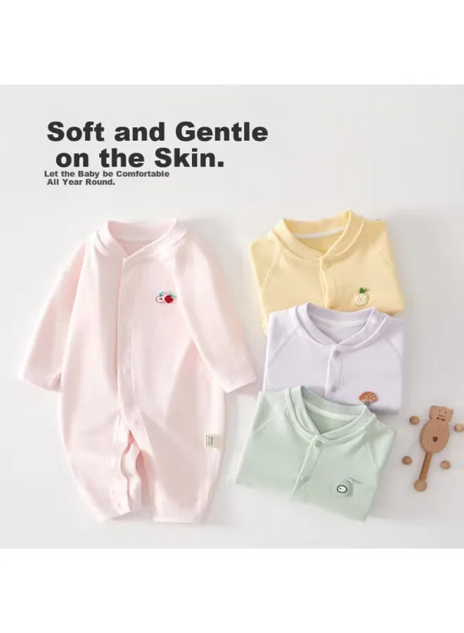 Боди-комбинезон на кнопках, 2-комплект, из хлопка, Babyprints, фиолетовый