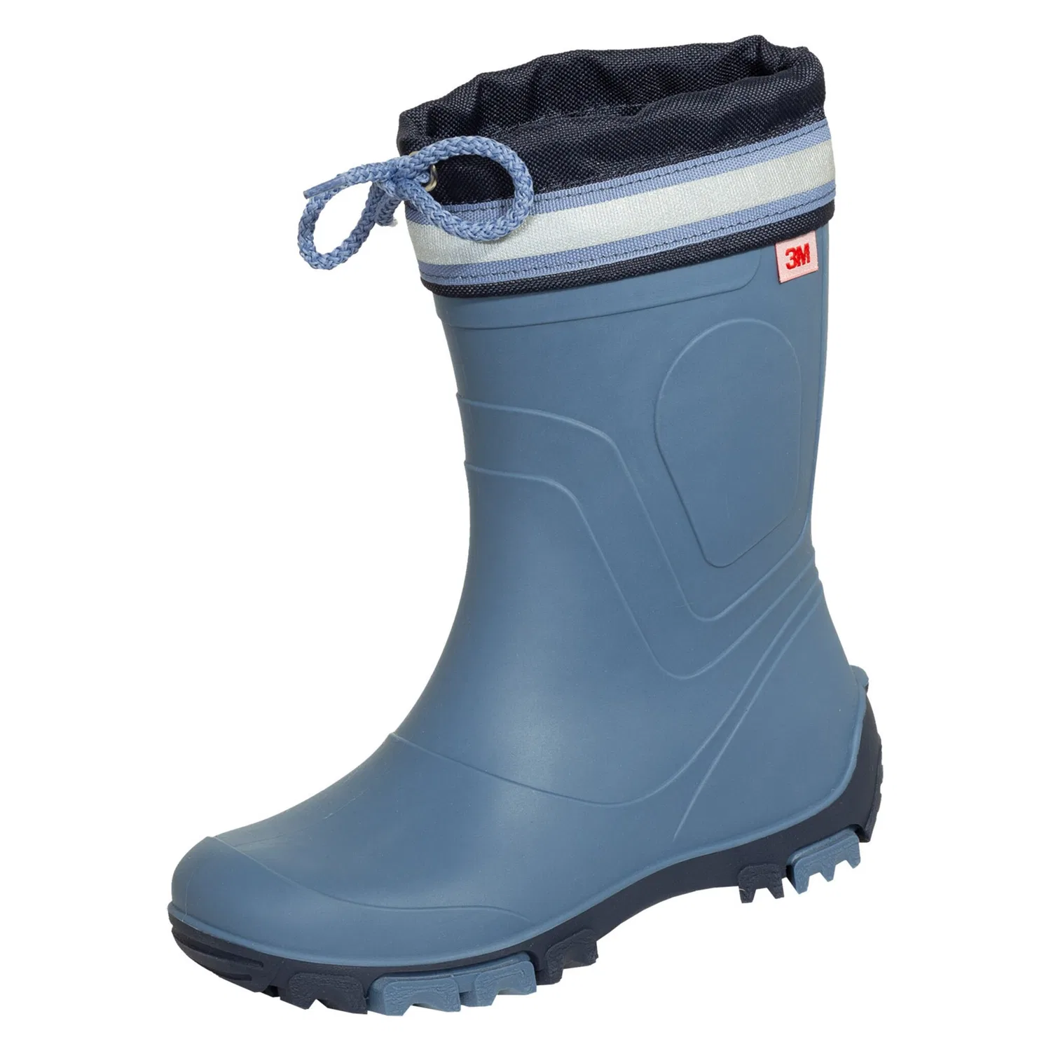 Детские резиновые сапоги с рефлекторами Bockstiegel, Steel Blue/Dark Blue