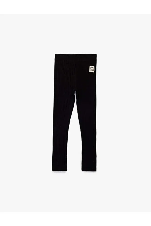 Детские леггинсы для девочек облегающие Koton, Black