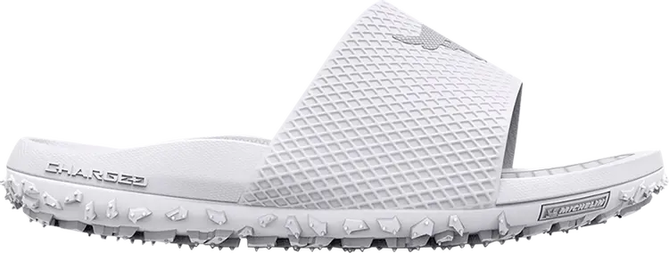 

Сандалии Under Armour Project Rock Slide White Halo Grey, белый дубль