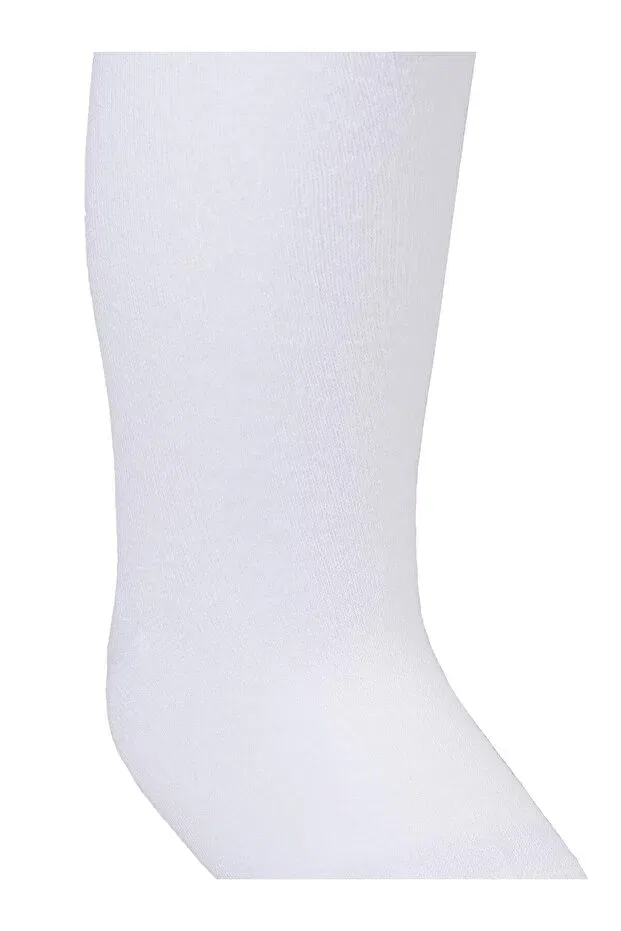 Детские колготки для девочек хлопковые комплект 6 штук Plain 6-pack Civil Baby, White — фото 2