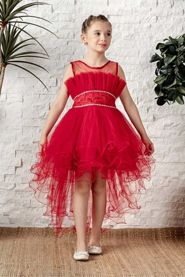 Детское платье для девочек хлопковое Mnk Baby&Kids, Red