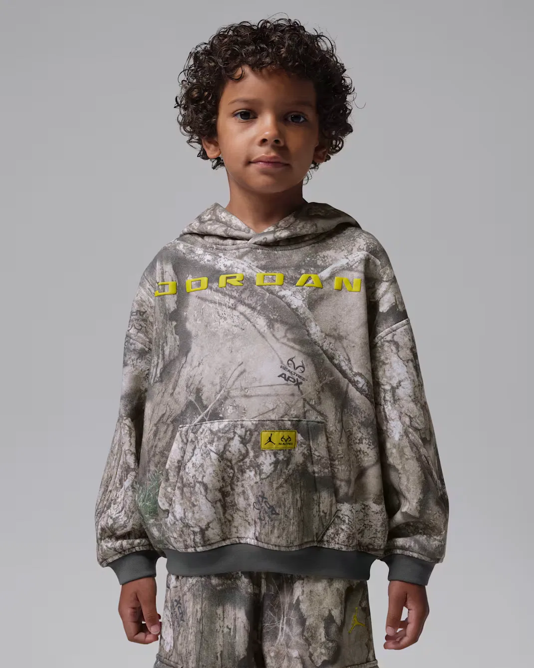 Детская флисовая толстовка с капюшоном Brooklyn Realtree Jordan, Swan