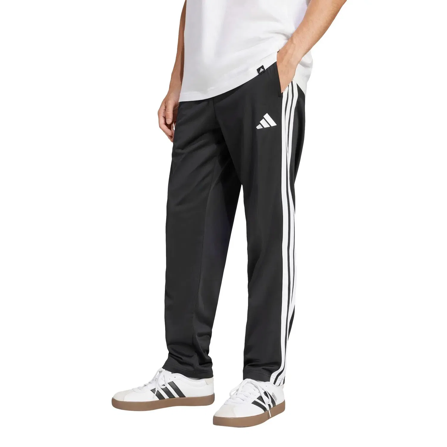 Женские спортивные штаны с тремя полосами adidas 3-Stripes, Черный — фото 2