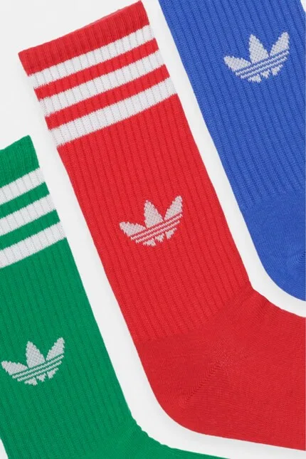 Носки 3 шт длинные Adidas Originals, синий — фото 2