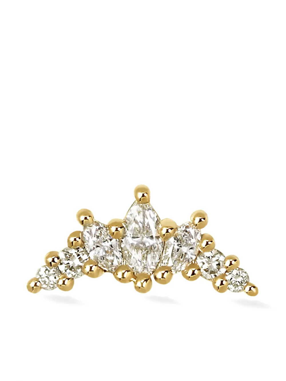 

Серьга Majestic Crescent из желтого золота с бриллиантами Lark & Berry, золотой