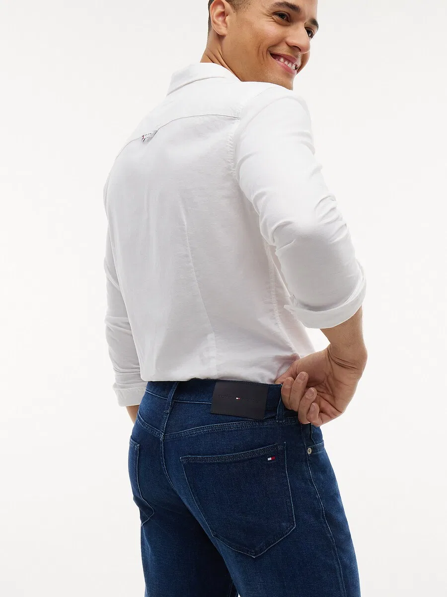 Джинсы TOMMY HILFIGER Slim fit 'Denton' темно-синего цвета — фото 3
