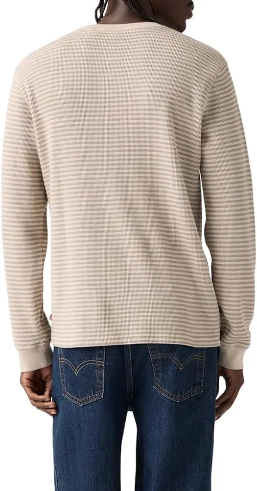 Футболка с длинным рукавом Levi's, полоска хаки — фото 2