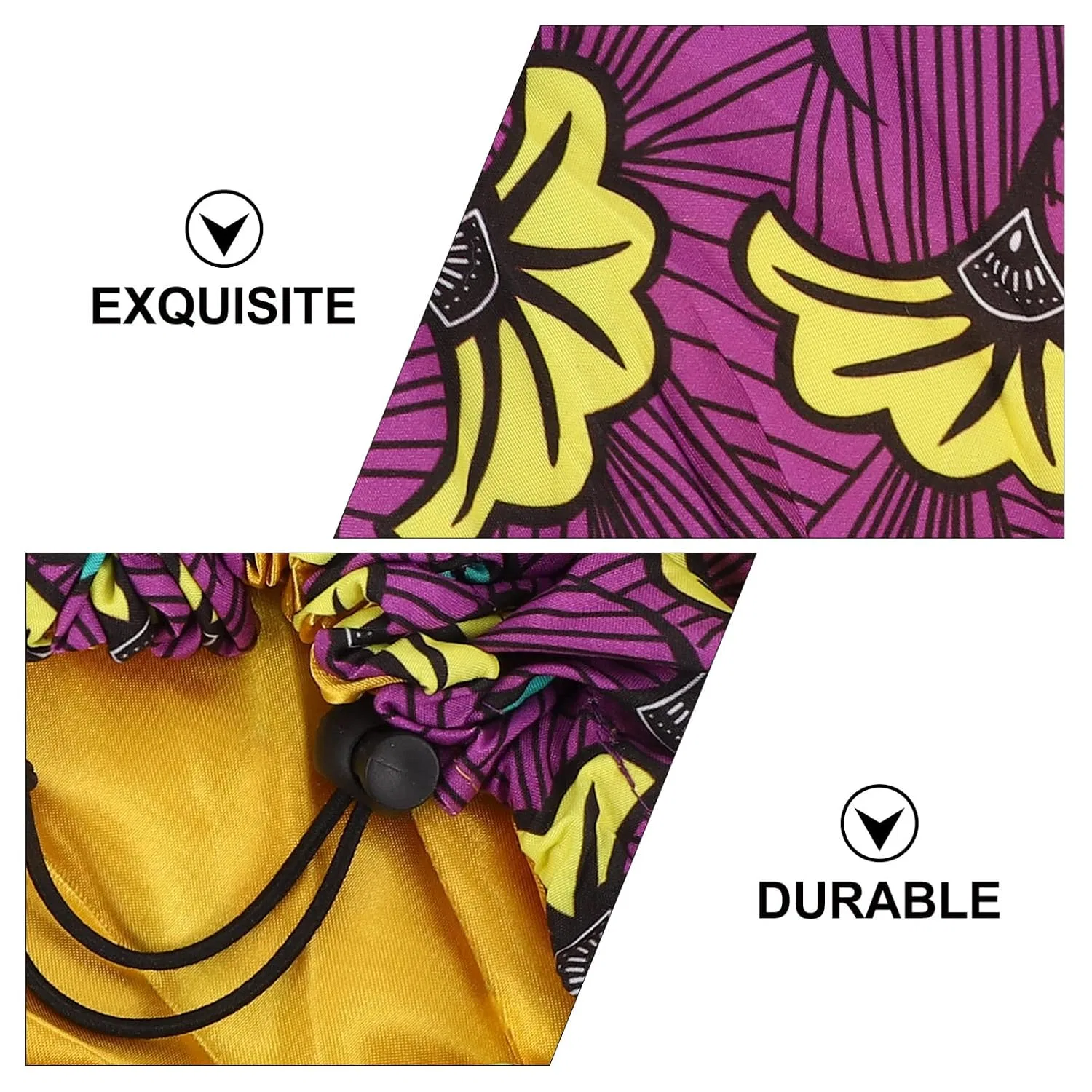 Шапочка для душа Satin, FRCOLOR, 3 шт, 33x33 см, As shown 2 x 3 pieces — фото 4