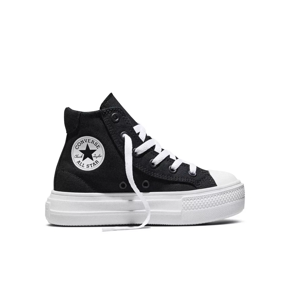 Детские кеды на платформе для девочек Chuck Taylor All Star Day One Platform KIDS FOOTWEAR, Black — фото 2