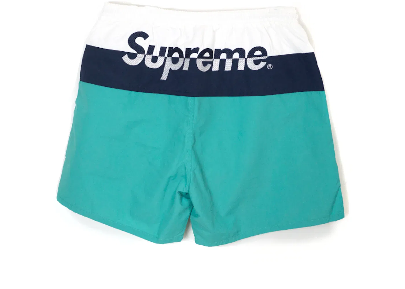 Мужские шорты с принтом Supreme Split Logo Teal — фото 2