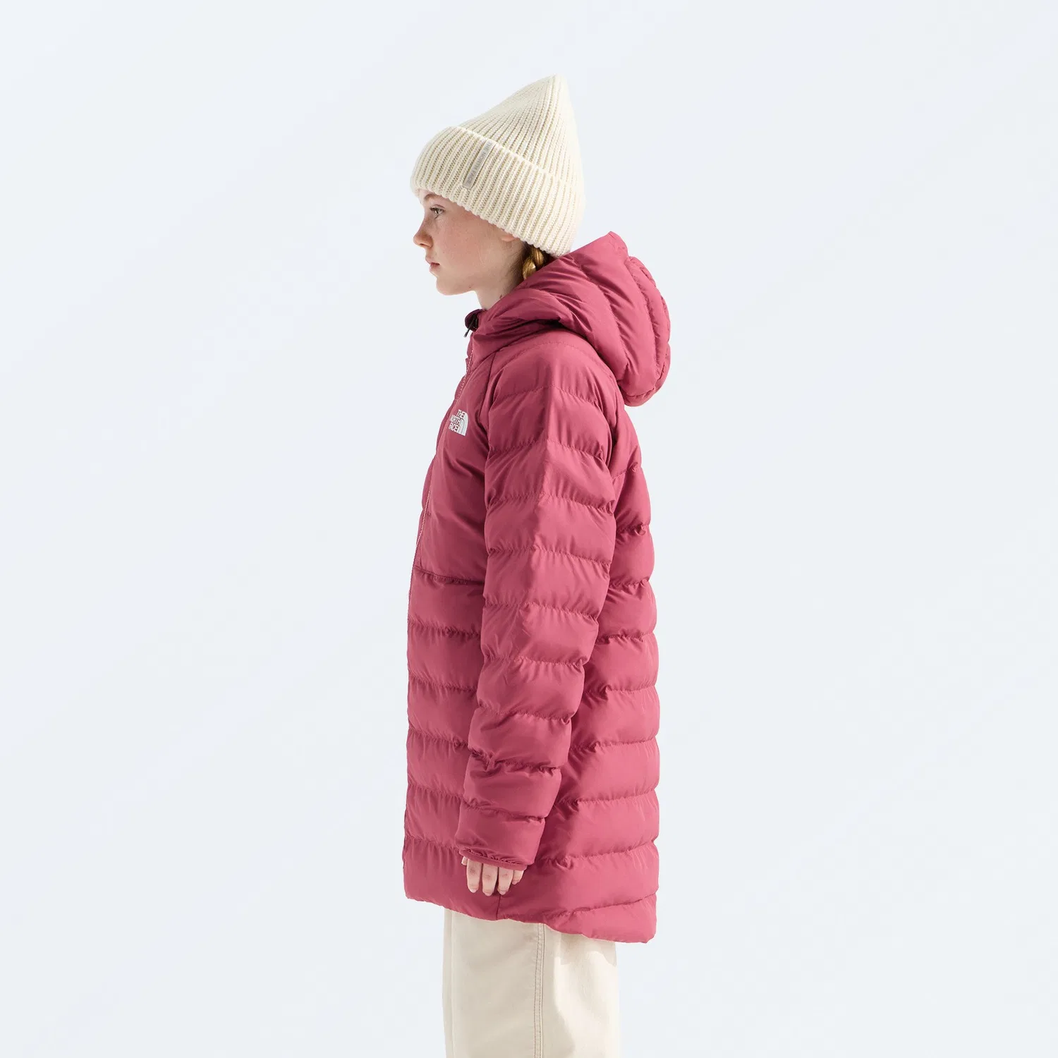 Детская утепленная парка с капюшоном двусторонняя Reversible Perrito The North Face, Fermented Clay — фото 4