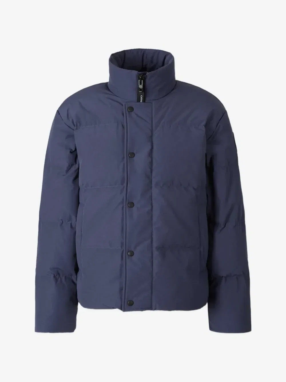 Стеганая куртка с высоким воротником Canada Goose, синий