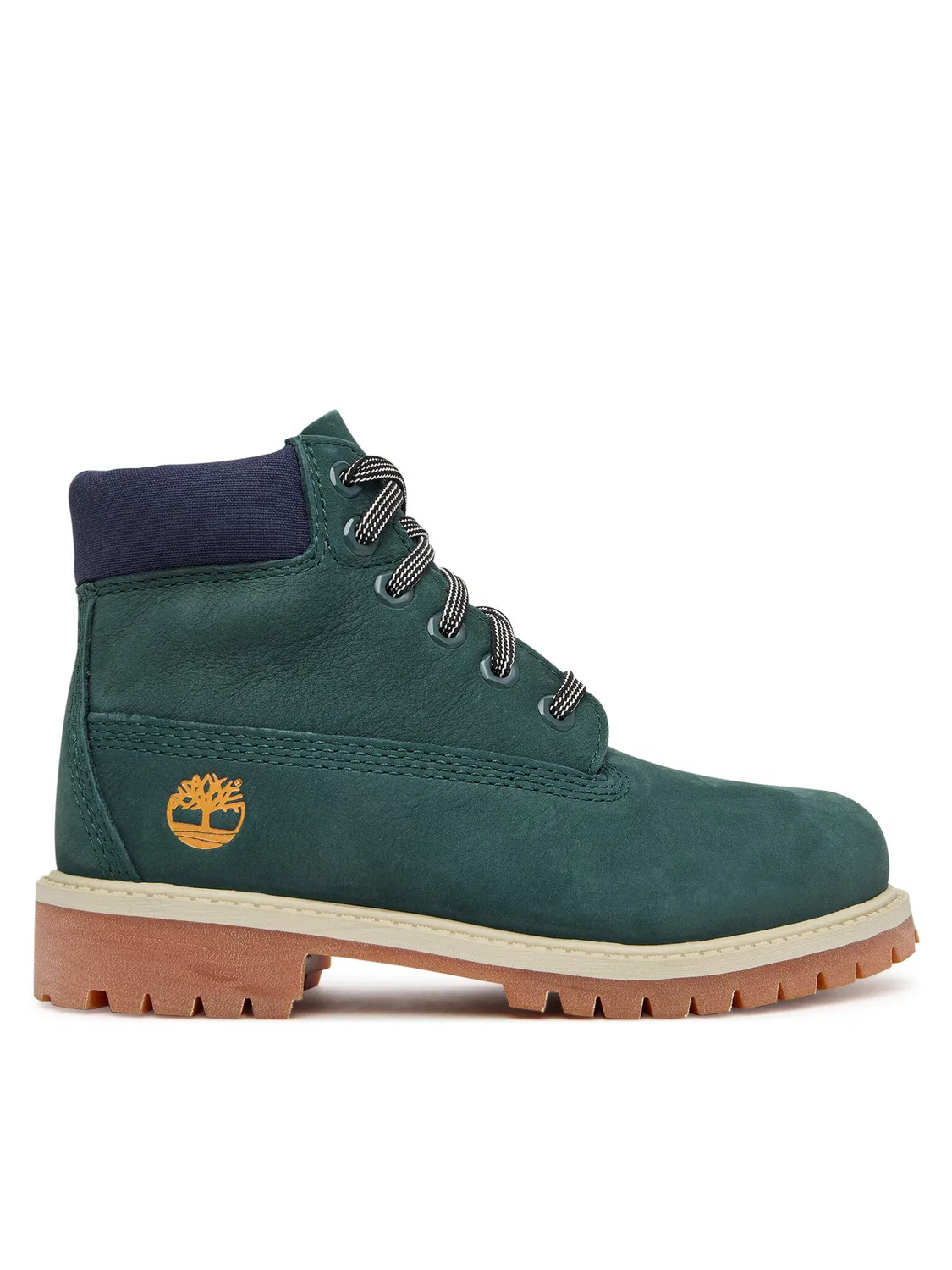 Ботильоны на шнуровке для мальчика Premium Waterproof Timberland, зеленый