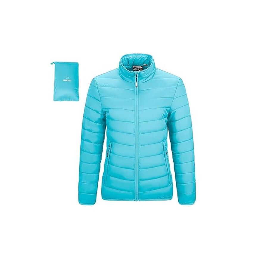

Куртка Outdoor Ventures Women's Packable Full-Zip Short Winter, ярко-голубой