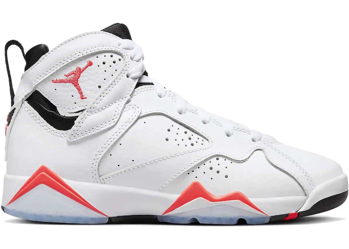 Детские кроссовки Lifestyle с принтом Jordan 7 Retro Jordan, White/Black/Crimson