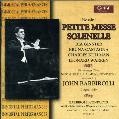 

CD диск Rossini / Barbirolli / Nyp: Petite Messe Solenelle & Other Rarities