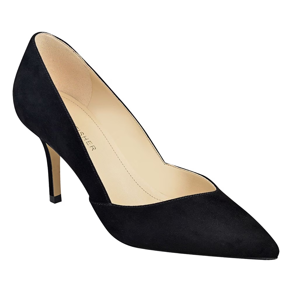 Туфли на каблуке Tuscany Marc Fisher, black suede