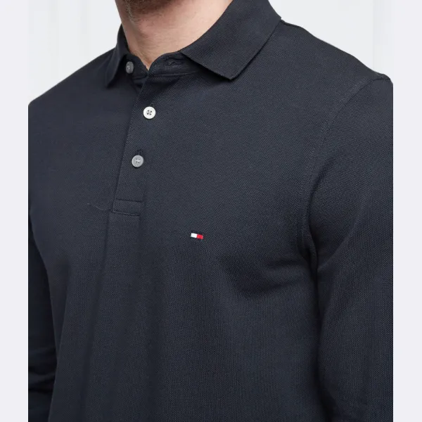 Рубашка-Поло узкого кроя 1985-го года Tommy Hilfiger, синий — фото 4