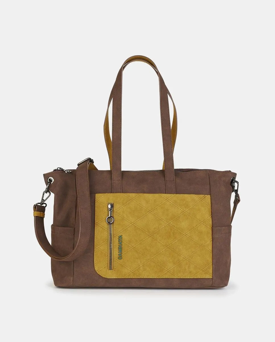 

Сумка с застежкой-молнией Caminatta, коричневый