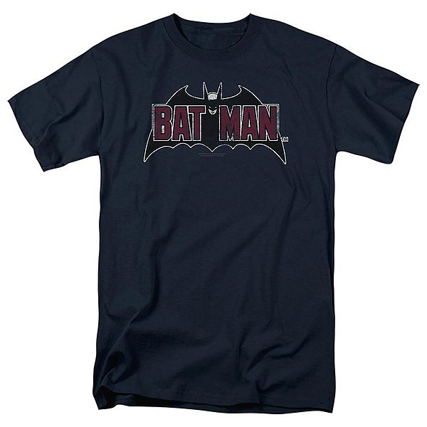 

Футболка с принтом Batman vintage bat logo на темно-синем Licensed Character