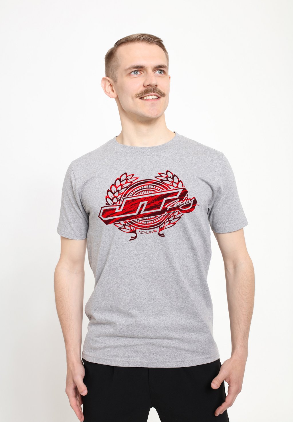 

Футболка с принтом RACING LOGO Henry Tiger, цвет Heather Grey