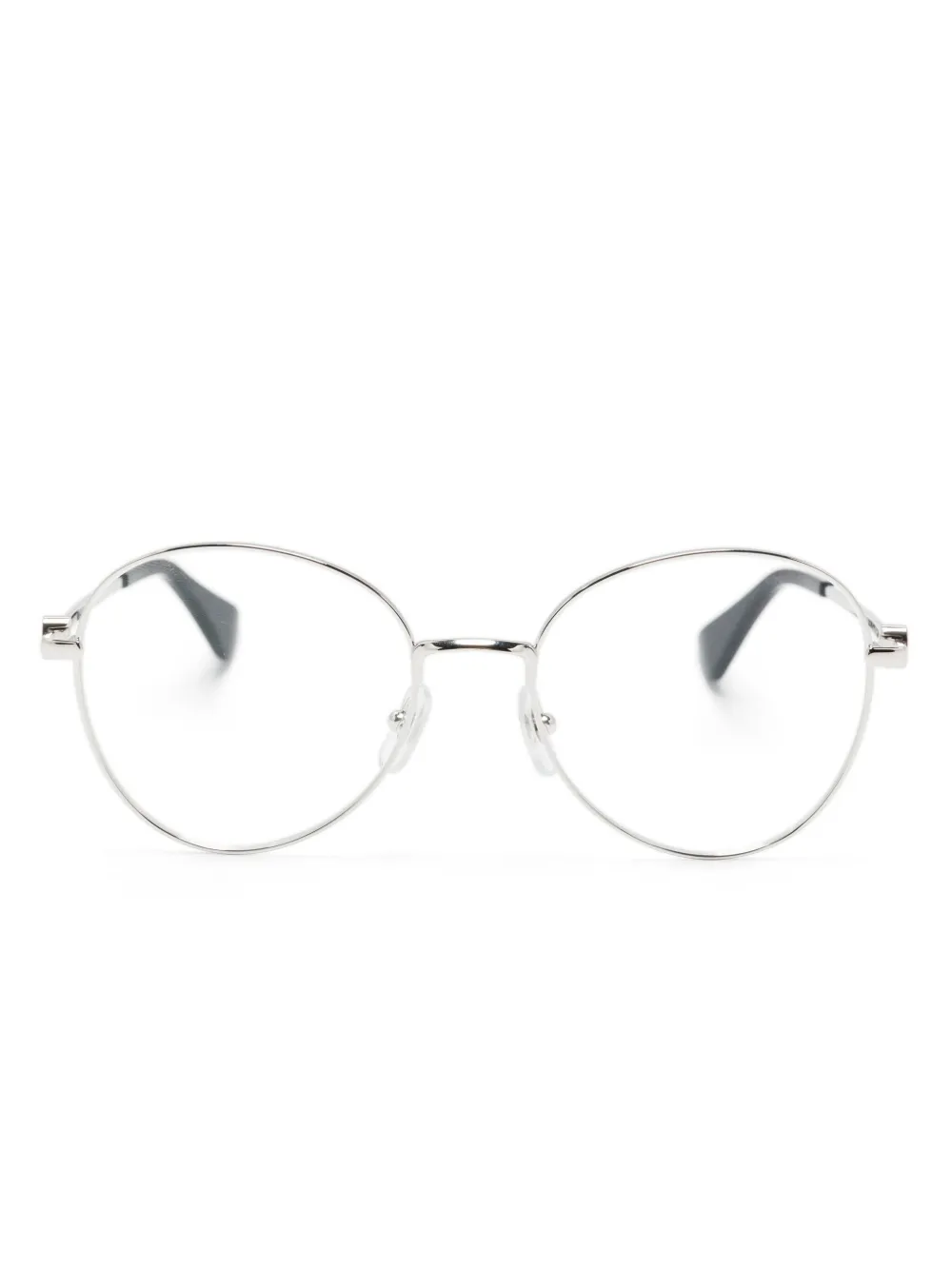 

Очки CT0449O в круглой оправе Cartier Eyewear, серебяный
