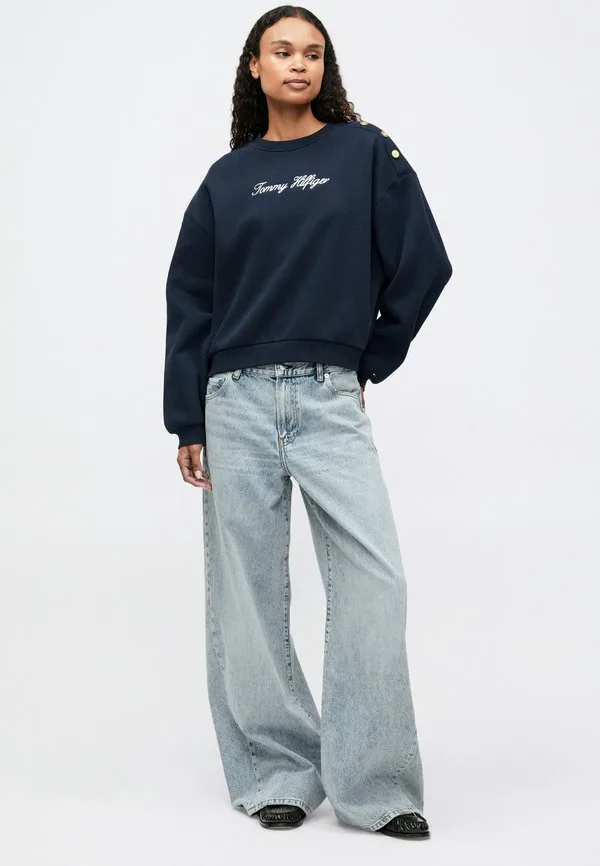 Джинсы с высокой посадкой и широкими штанинами в стиле 70-х. Tommy Hilfiger, Light-Blue Denim — фото 4