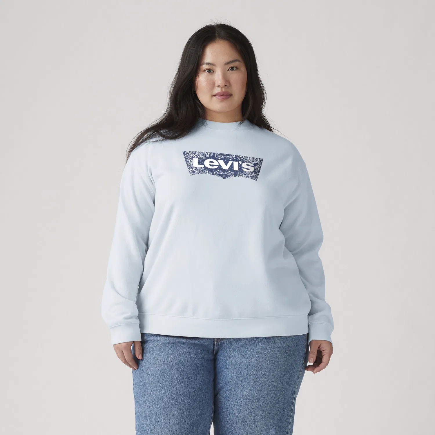 Толстовка с графическим логотипом на каждый день (большие размеры) Levi's, Blue — фото 3