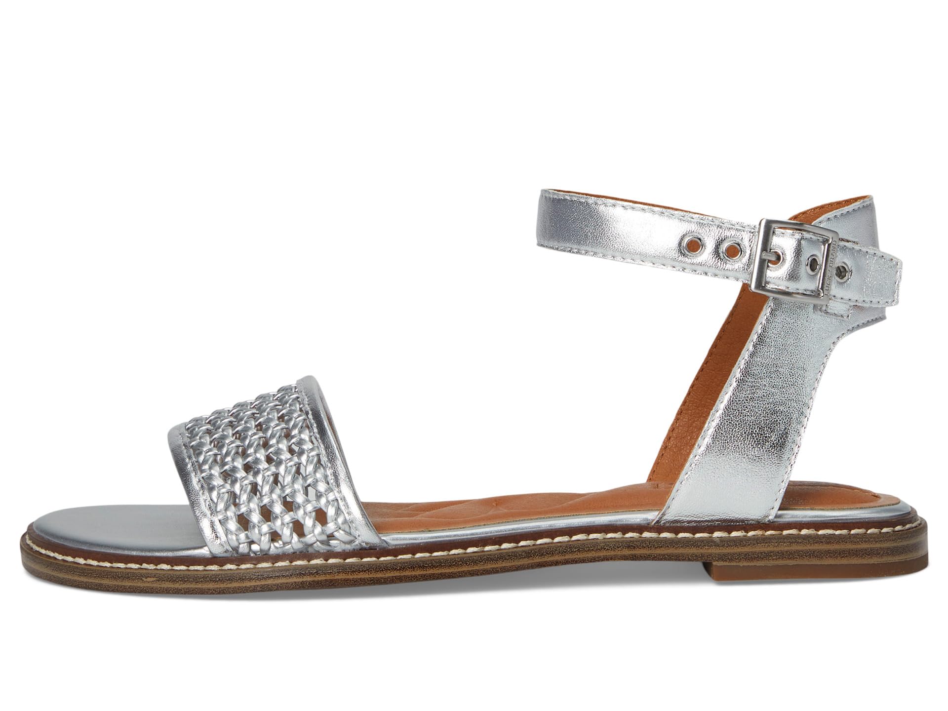 Сандалии Lucky Brand Kimaya Ankle Strap Sandal, серебряный — фото 4