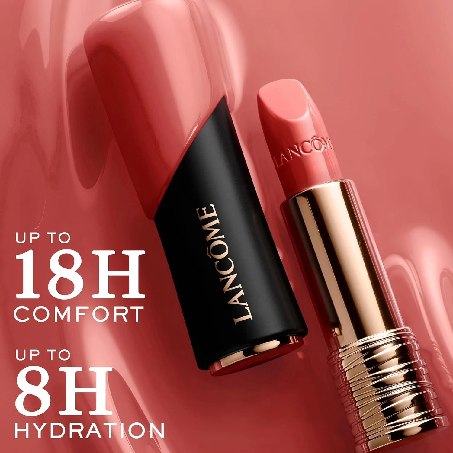 Увлажняющая кремовая помада Lancôme L'Absolu Rouge - стойкость к размазыванию и сияющий финиш - комфорт до 18 часов., 264 Peut Être: cool pink orchid — фото 3