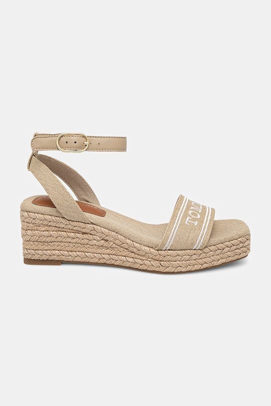 Сандалии TOMMY HILFIGER ESPAD MID WEDGE Tommy Hilfiger, бежевый — фото 2