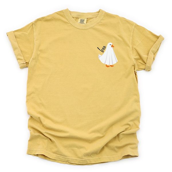 

Boo ghost goose - женская футболка с принтом, окрашенная в стиле garment dyed Simply Sage Market, Mustard, Зеленый, Boo ghost goose - женская футболка с принтом, окрашенная в стиле garment dyed Simply Sage Market, Mustard