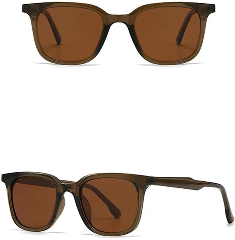 

Солнцезащитные очки UV400 - желейные, маленькая оправа в стиле панк, для женщин и мужчин, для бега и занятий спортом на открытом воздухе UYPTK, Dark Brown Tea