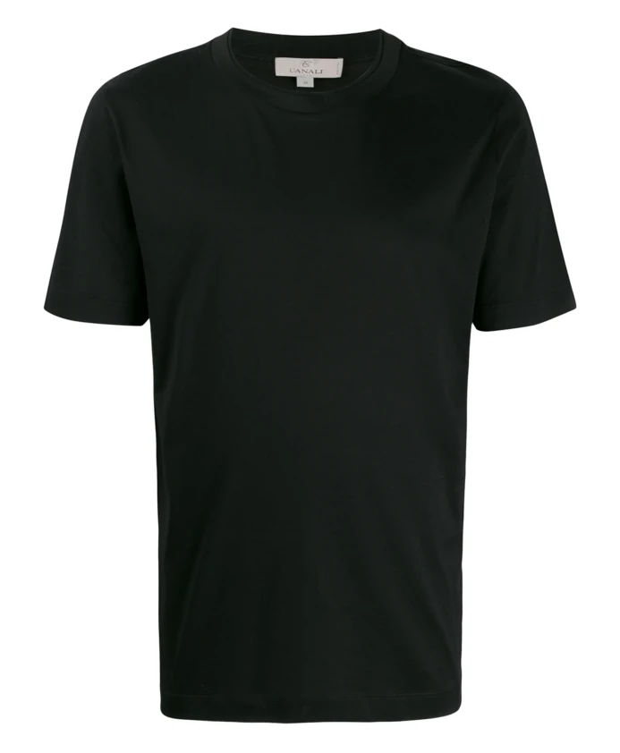 

Итальянская хлопковая футболка Canali, черный