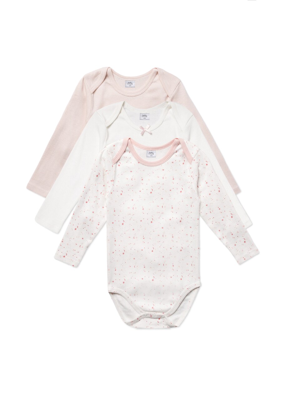 

Комбинезон/боди Stellou & Friends, светло-розовый/белый