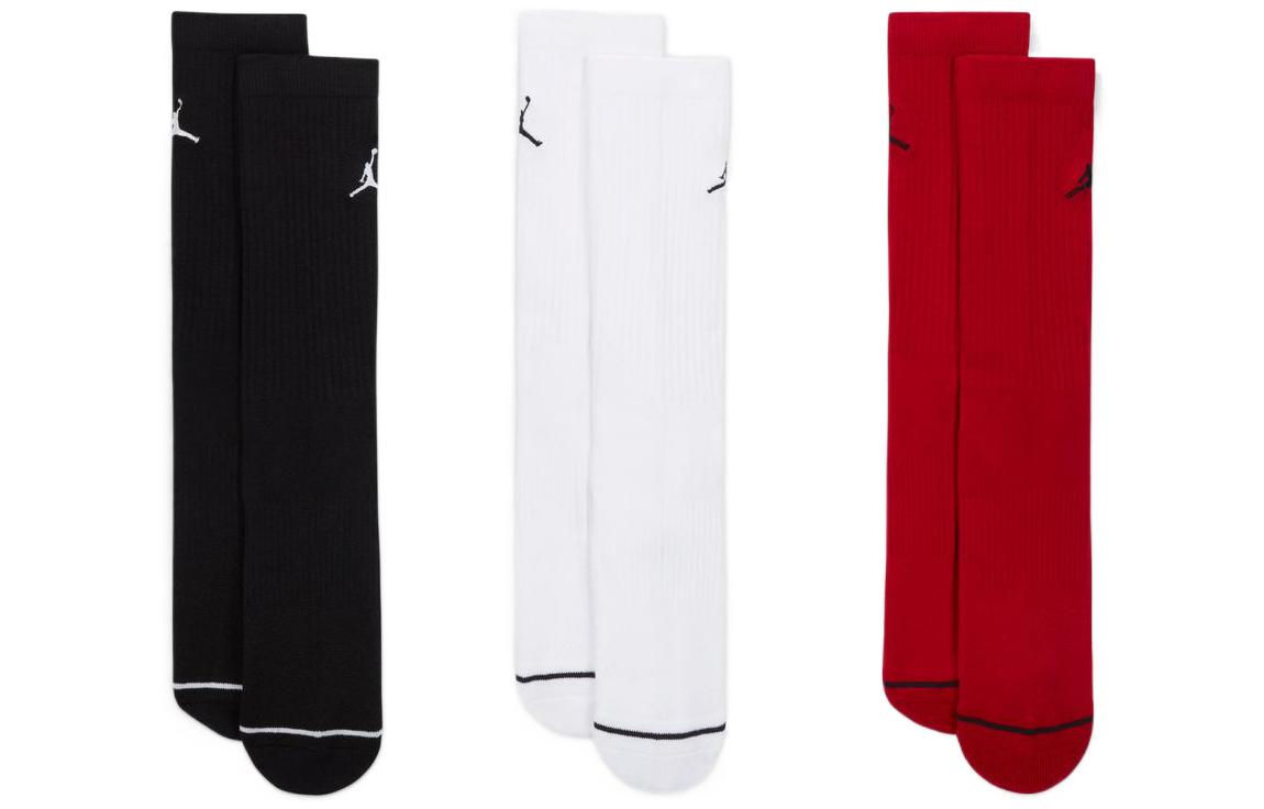 

Мужские носки до середины голени Jordan, 1 Set 3 Pack (Black+White+Red)
