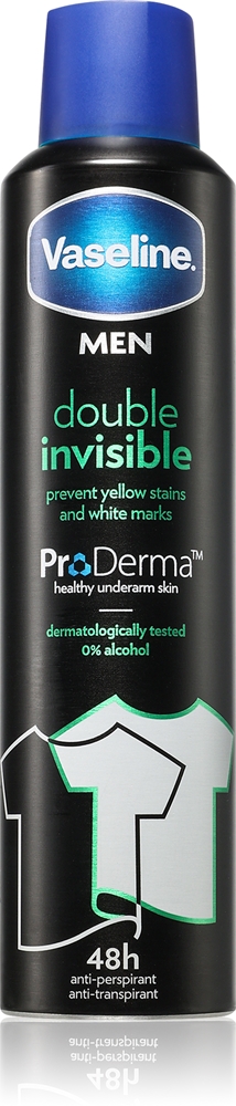 

Спрей-Антиперспирант Double Invisible Men для мужчин Vaseline, 250 мл
