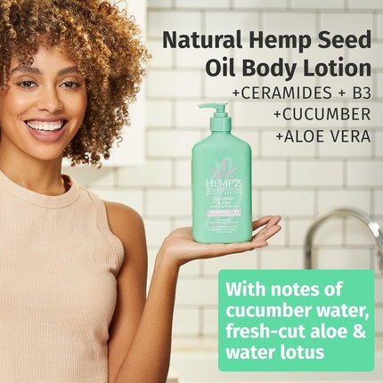Лосьон для тела Cucumber & Aloe Herbal Limited Edition Daily Moisture Hempz — фото 3