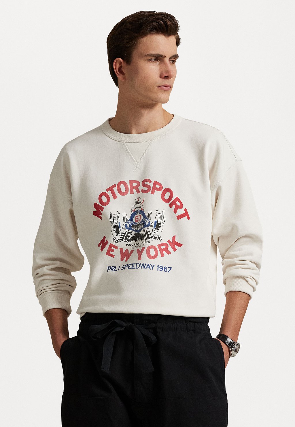 

Толстовка Vintage Fit Fleece Graphic Polo Ralph Lauren, белый