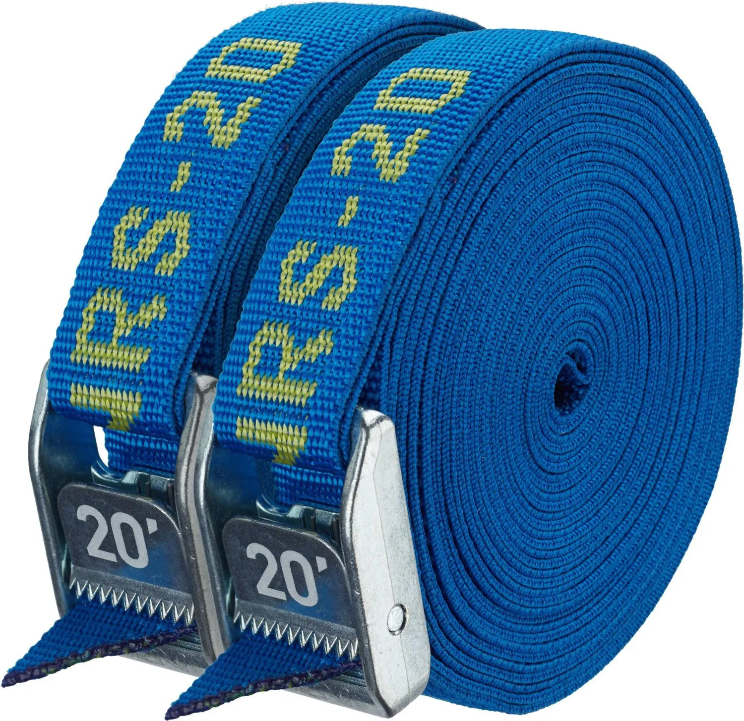 

20-Футовая усиленная стропа 1 дюйм в упаковке 2 штуки NRS, Iconic Blue