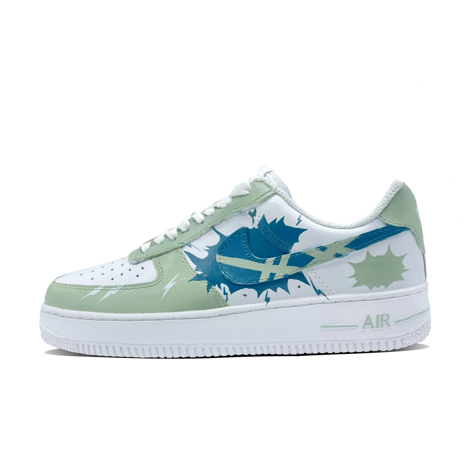 

Кроссовки Nike Air Force 1 Skateboarding Shoes Unisex Low-top Green, зеленый