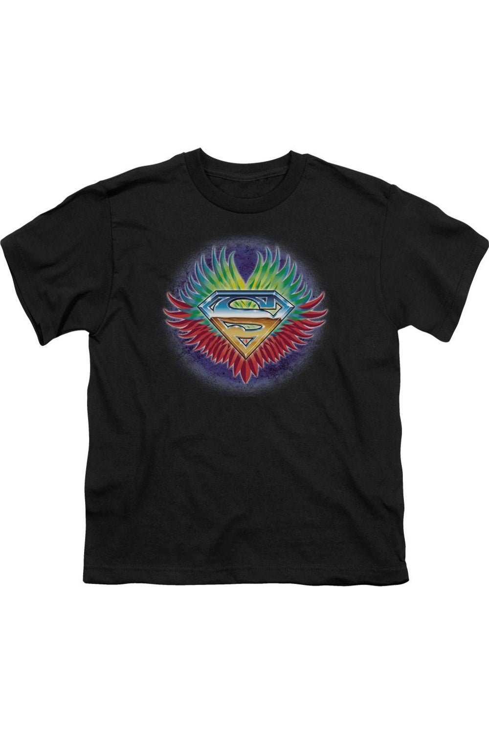 

Футболка с коротким рукавом для детей "Superman Don't Stop Believing" Gildan, черный