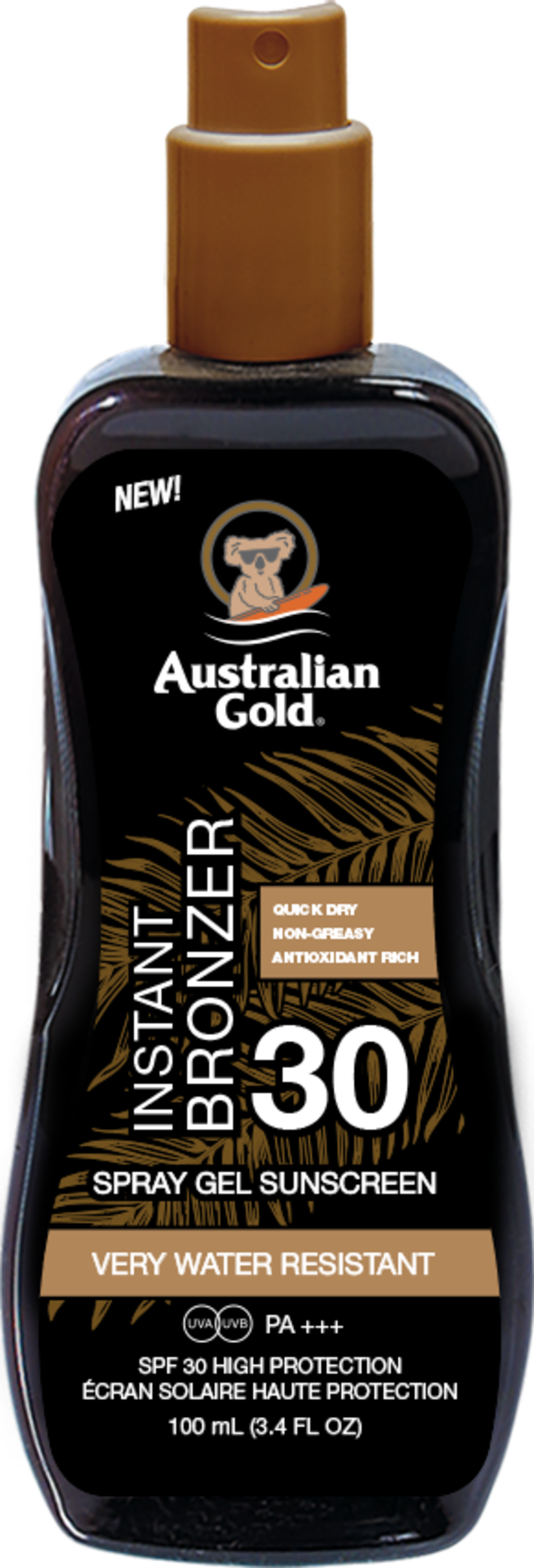 

Солнцезащитный крем Australian Gold Spray Gel mit Bronzer SPF 30