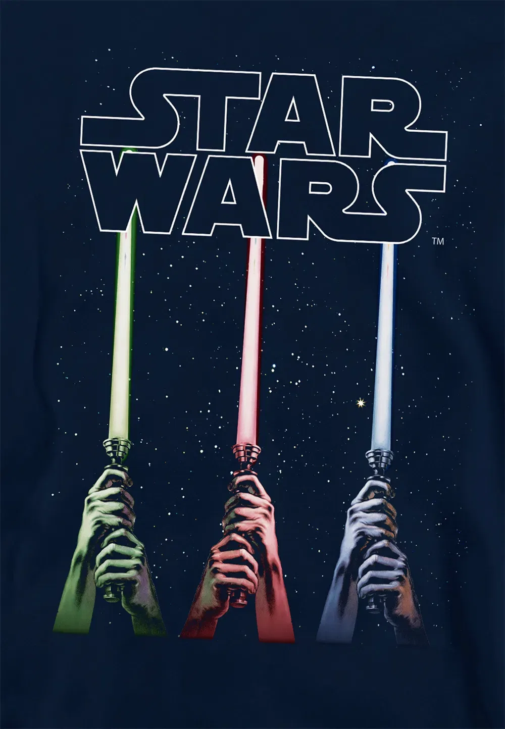 Детская худи с принтом Star Wars, Disney, темно-синий — фото 2